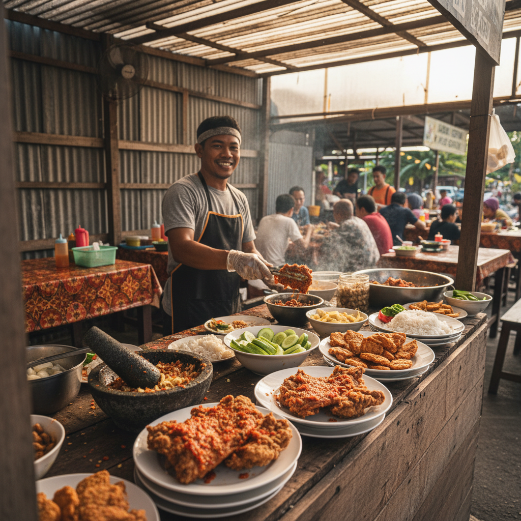 Ayam Gepuk Pak Gembus Arau Sedap