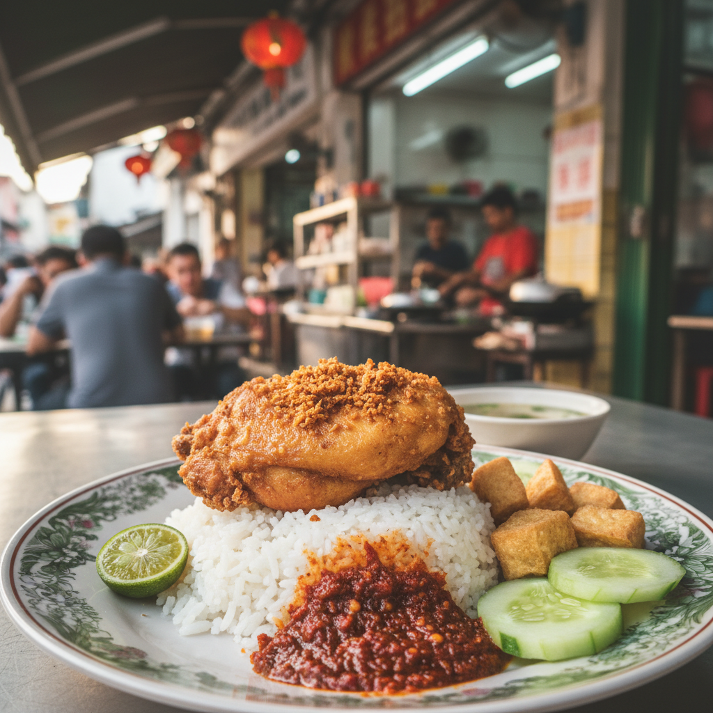 Nasi Ayam Penyet di George Town, Malaysia: Makanan Lezat yang Wajib Dicuba 1 Ayam Penyet George Town, Makanan Wajib Cuba