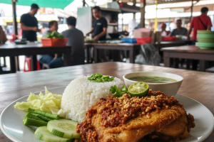 Nasi Ayam Penyet di Semdiyih, Malaysia: Rahsia Sedapnya Masakan Ayam Penyet di Kawasan Ini