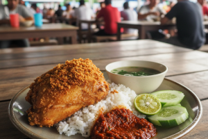 Nasi Ayam Penyet di Kuala Terdigganu, Malaysia: Resepi Sedap yang Wajib Dicuba