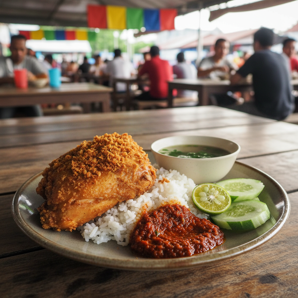Nasi Ayam Penyet di Kuala Terdigganu, Malaysia: Resepi Sedap yang Wajib Dicuba 1 Ayam Penyet Sedap Terengganu