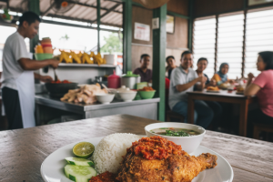 Nasi Ayam Penyet di Sarawak, Malaysia: Tempat Terbaik & Resipi Istimewa