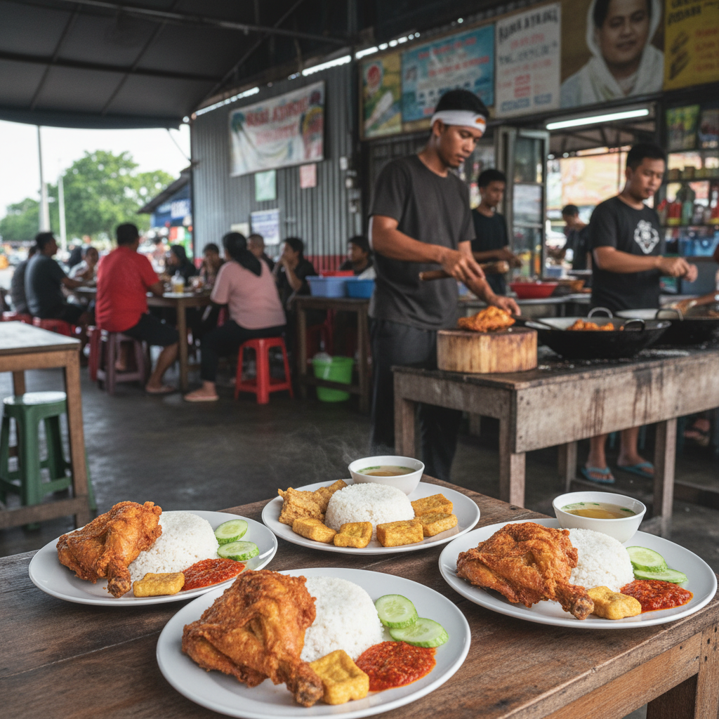 Nasi Ayam Penyet di Kuala Kedah, Malaysia: Rahsia Makanan Khas Yang Menggugah Selera 1 Gambar Nasi Ayam Penyet Kuala Kedah Sedap