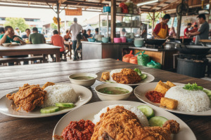 Nasi Ayam Penyet di Nibong Tebal, Malaysia: Rahsia Sedapnya Hidangan Legenda