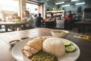 Nasi Ayam Hainan Cabai Hijau