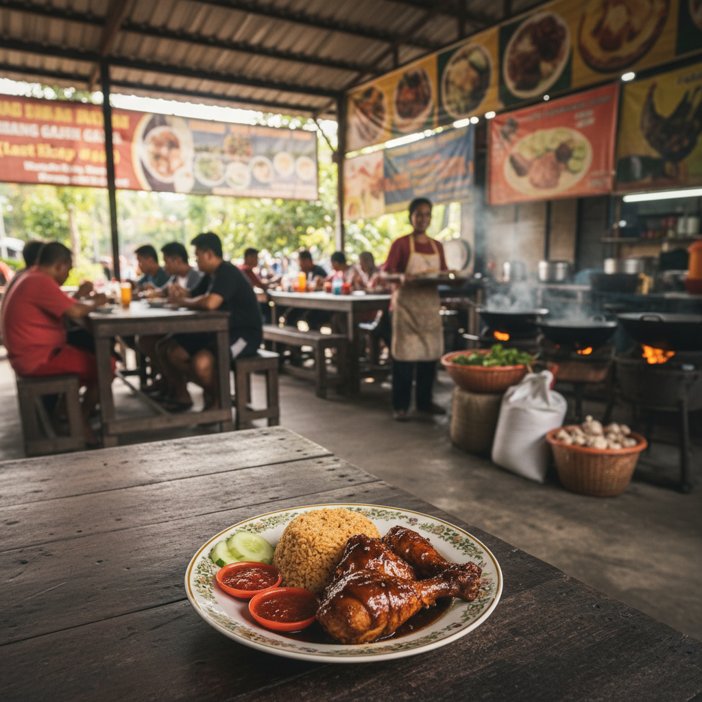 Nasi Ayam Kubang Gajah | Last Kicap