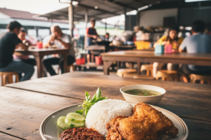 Nasi Ayam Penyet di Batu Gajah, Malaysia: Resepi Asal dan Nikmatnya yang Tidak Terlupakan