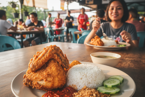 Nasi Ayam Penyet di Bayan Lepas, Malaysia: Resepi Sedap dan Pengalaman Makan yang Tidak Terlupakan