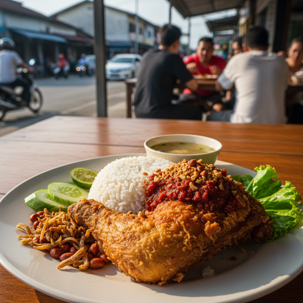 Nasi Ayam Penyet di Betong, Malaysia: Rahsia Hidangan Sedap yang Wajib Dicuba 1 Nasi Ayam Penyet Betong: Rahsia Sedap!