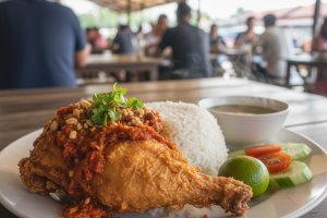 Nasi Ayam Penyet di Bintulu, Malaysia: Resepi Sedap yang Wajib Dicuba