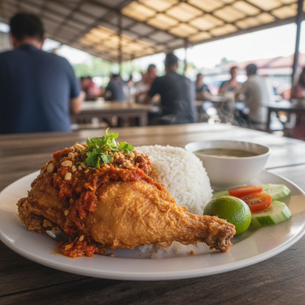 Nasi Ayam Penyet di Bintulu, Malaysia: Resepi Sedap yang Wajib Dicuba 1 Nasi Ayam Penyet Bintulu Terbaik