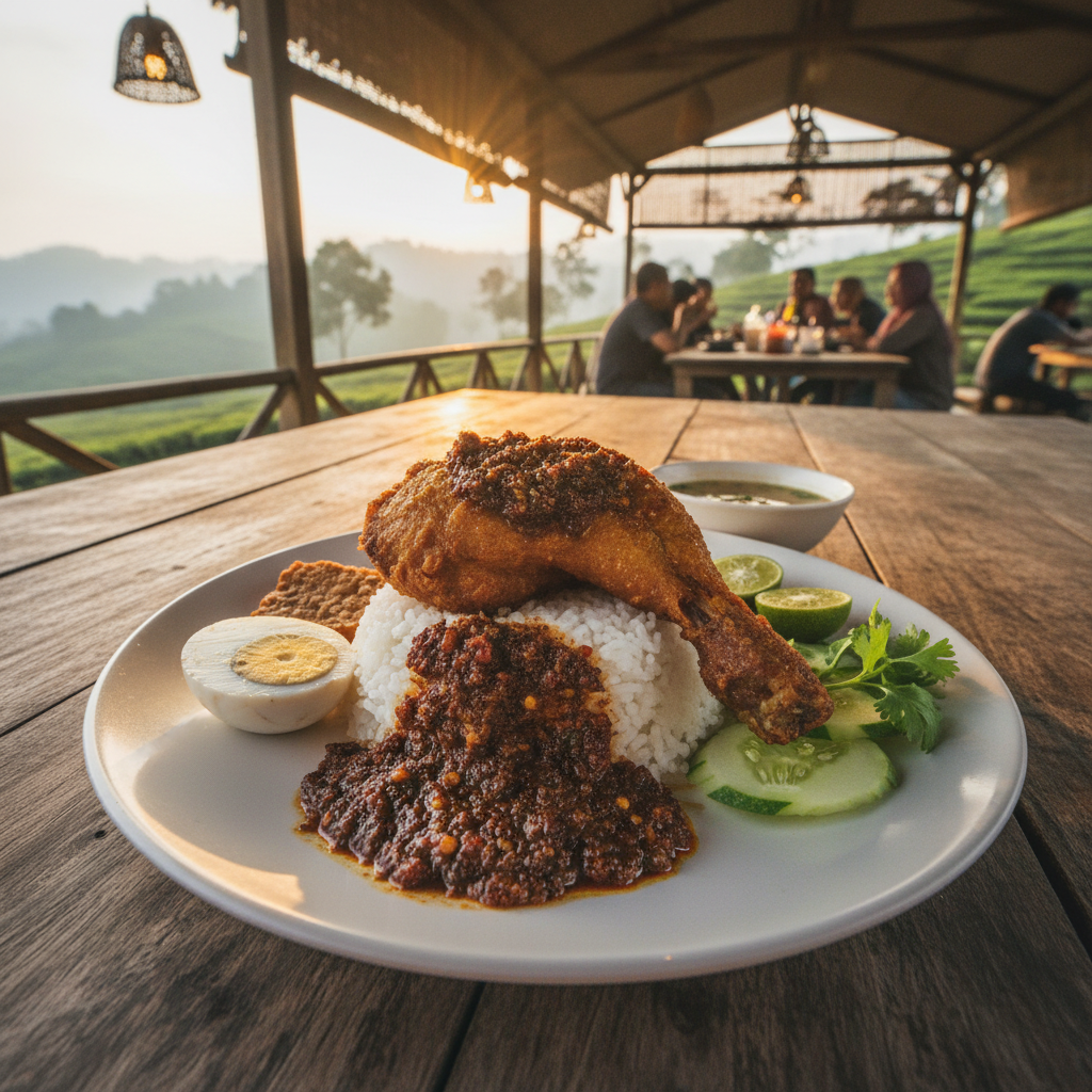 Nasi Ayam Penyet di Cameron Highlands, Malaysia: Pengalaman Makan yang Autentik dan Lezat 1 Nasi Ayam Penyet Cameron Highlands: Rasa Autentik