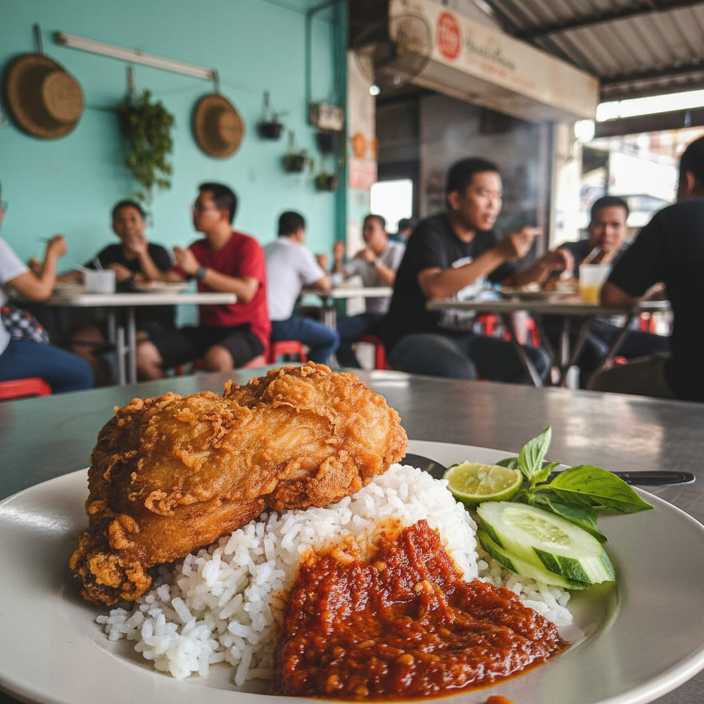 Nasi Ayam Penyet di Gombak, Malaysia: Nikmat Pedas yang Menggugah Selera 1 Nasi Ayam Penyet Gombak, Pedas Menggugah Selera