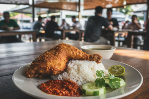 Nasi Ayam Penyet di Gua Musang, Malaysia: Resepi Asal dan Pengalaman Makan yang Autentik