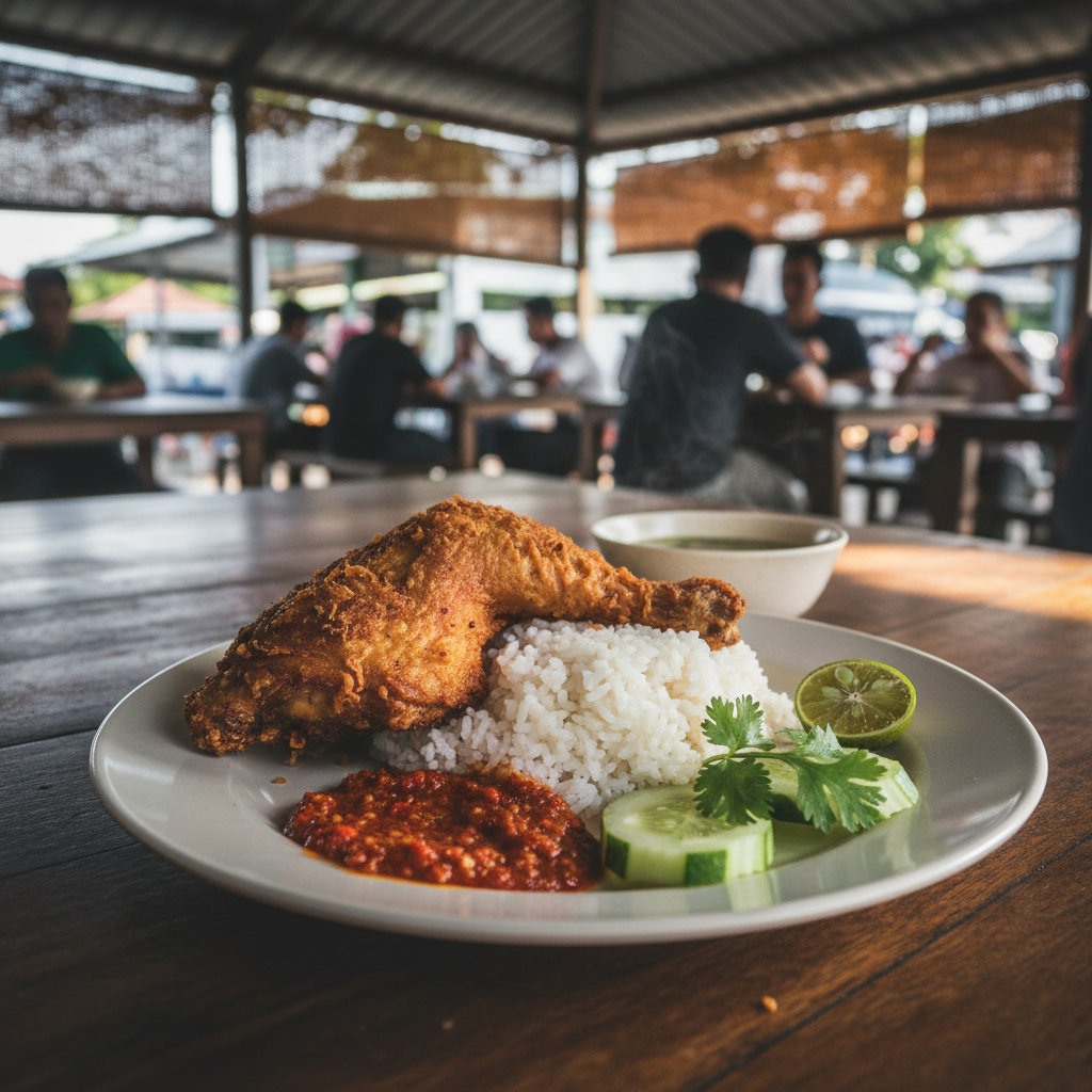Nasi Ayam Penyet Gua Musang: Resipi Asli