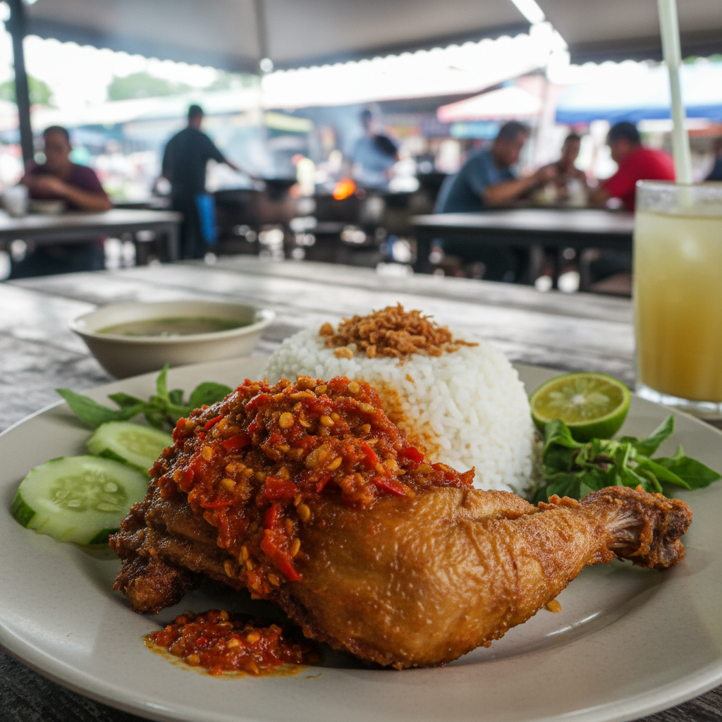 Nasi Ayam Penyet di Iskandar Puteri, Malaysia: Pengalaman Makan yang Menggugah Selera 1 Nasi Ayam Penyet Iskandar Puteri Sedap