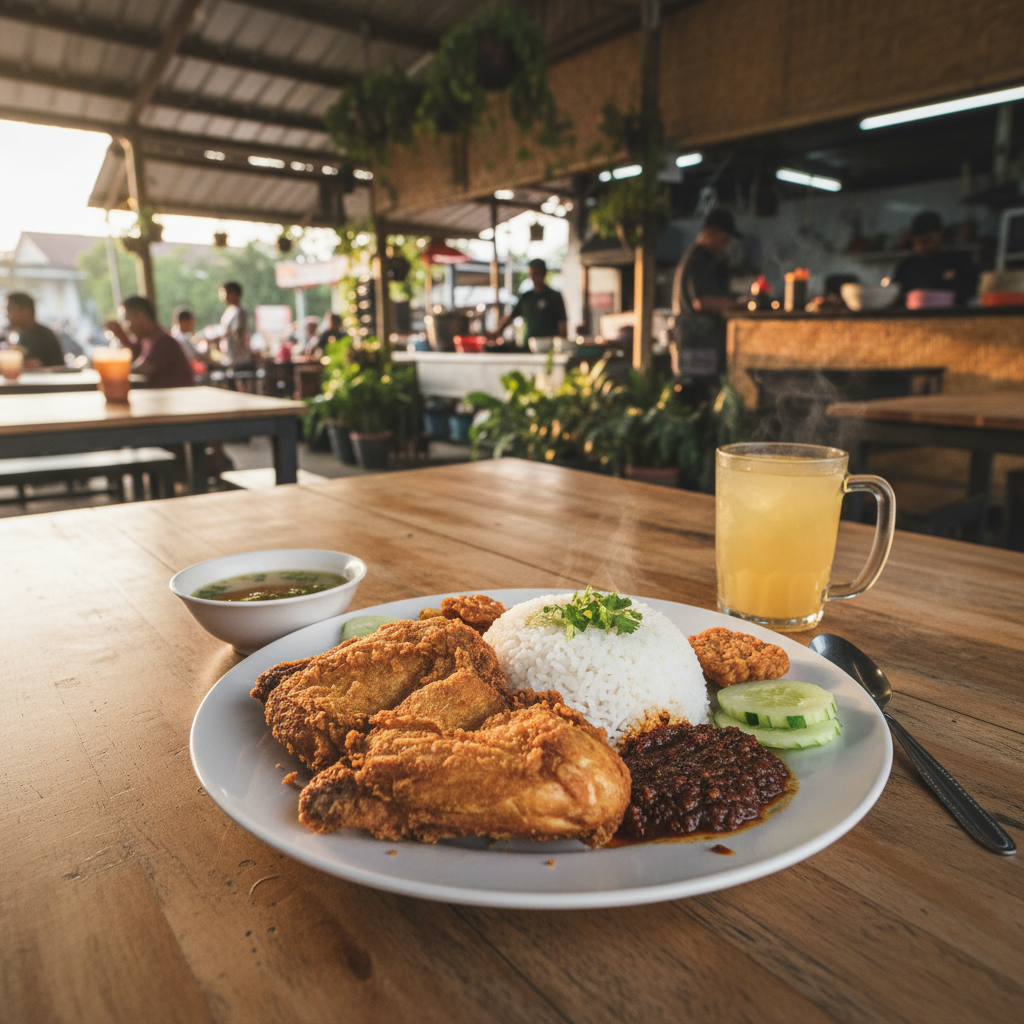 Nasi Ayam Penyet di Jerantut, Malaysia: Resepi Asal dan Pengalaman Makan yang Menggugah Selera 1 Nasi Ayam Penyet Jerantut: Resepi Asli & Rasa Autentik