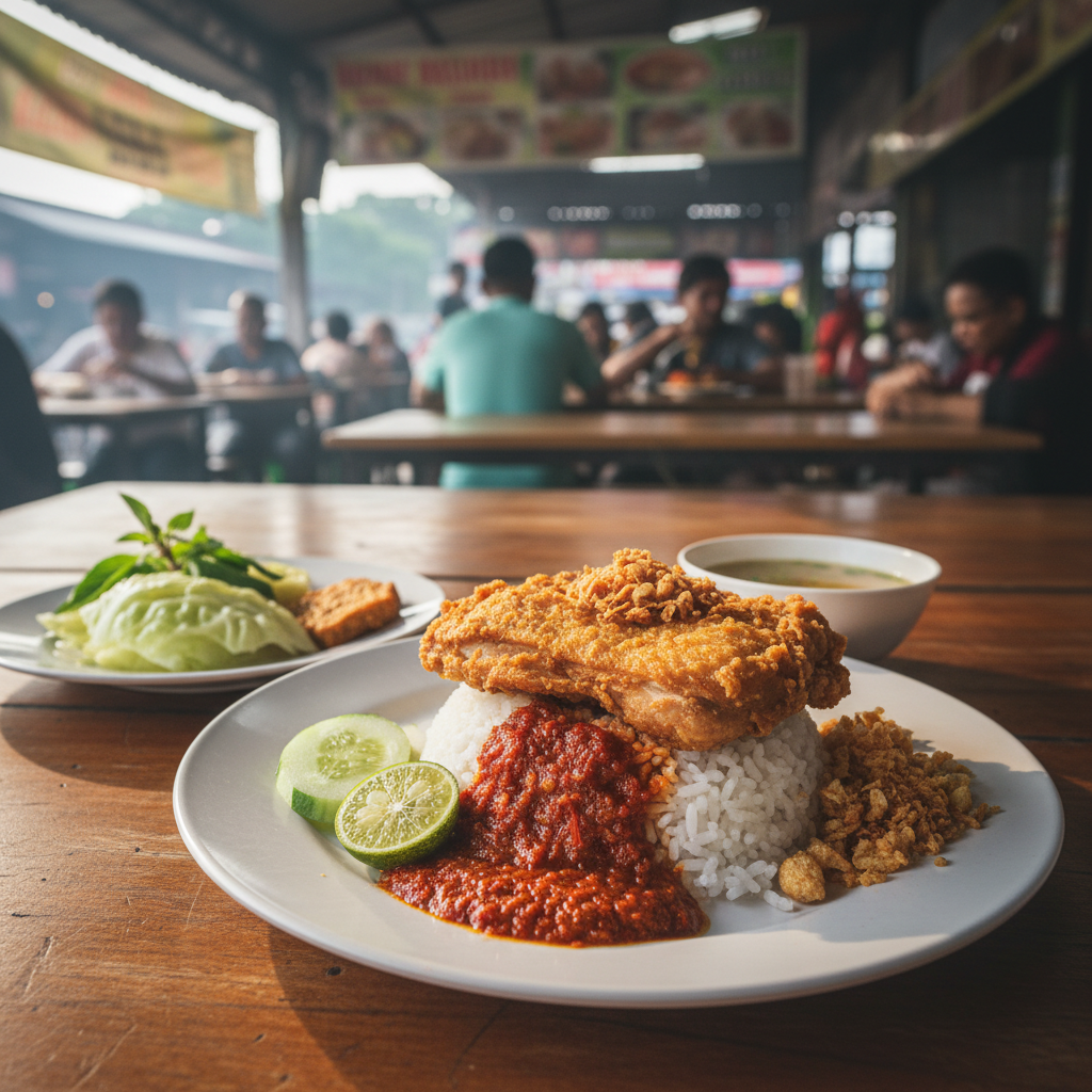 Nasi Ayam Penyet KK: Resepi & Pengalaman Unik