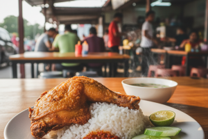 Nasi Ayam Penyet di Kemaman, Malaysia: Rahsia Makanan Sedap yang Wajib Dicuba