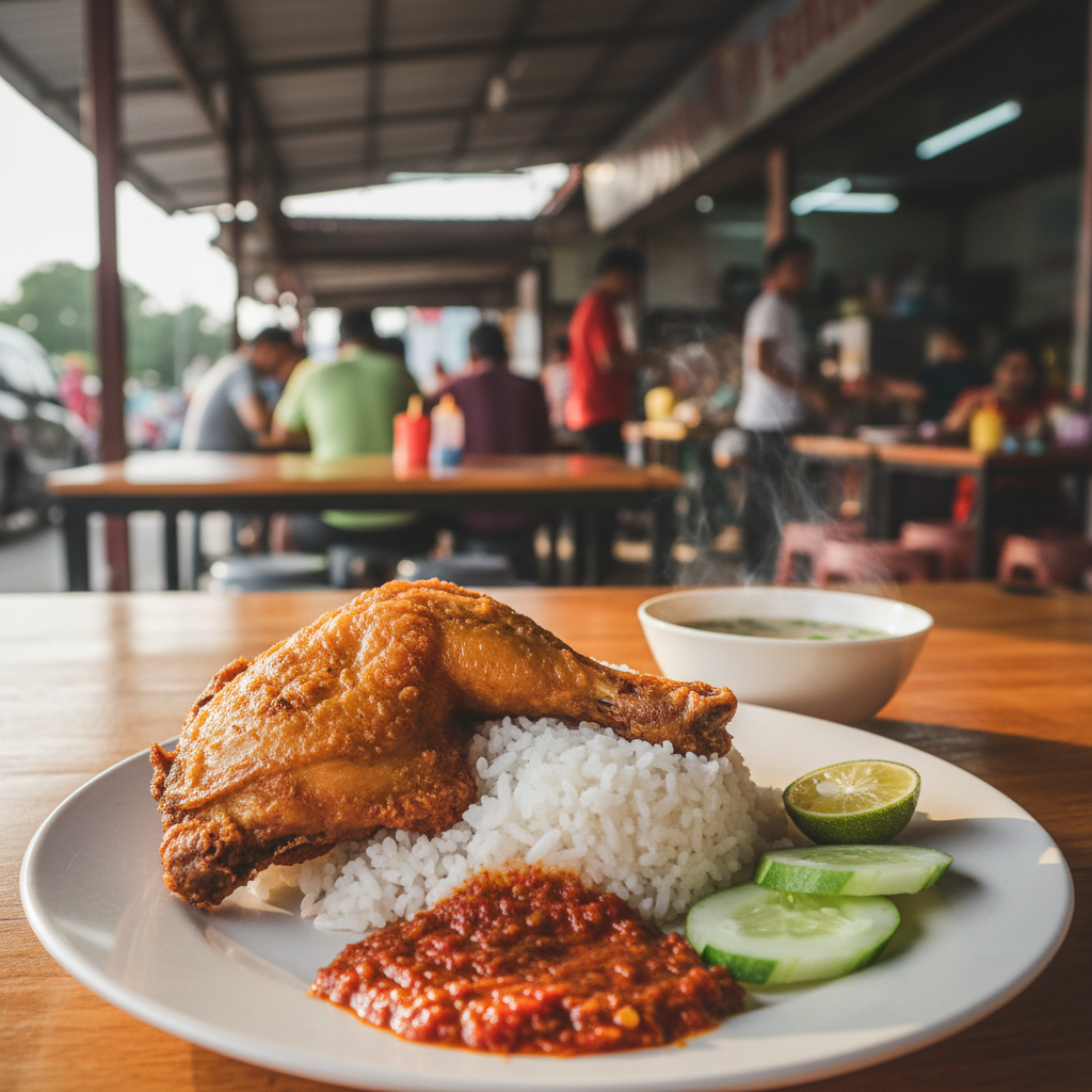 Nasi Ayam Penyet di Kemaman, Malaysia: Rahsia Makanan Sedap yang Wajib Dicuba 1 Nasi Ayam Penyet Kemaman Terbaik Sedap