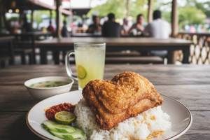 Nasi Ayam Penyet di Klang, Malaysia: Resepi Asal dan Pengalaman Makan yang Menggugah Selera