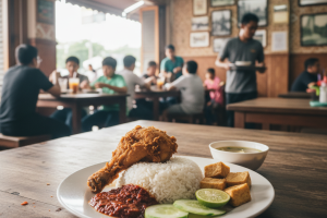 Nasi Ayam Penyet di Klang, Malaysia: Resepi Sedap dan Pengalaman Makan yang Tidak Terlupakan