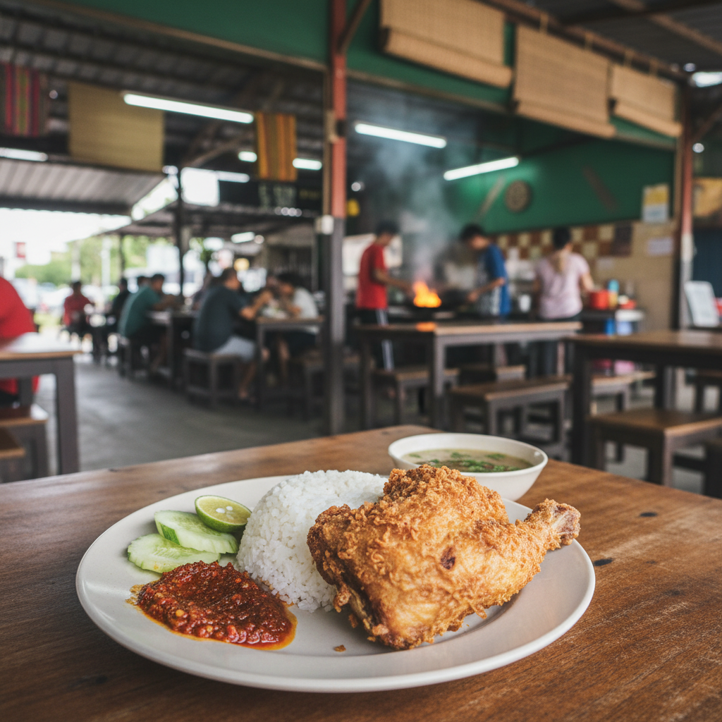 Nasi Ayam Penyet di Kota Tinggi, Malaysia: Resepi Asli dan Pengalaman Makan yang Autentik 1 Nasi Ayam Penyet Kota Tinggi: Resepi Autentik