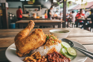 Nasi Ayam Penyet di Kuantan, Malaysia: Resepi Asal dan Lokasi Terbaik