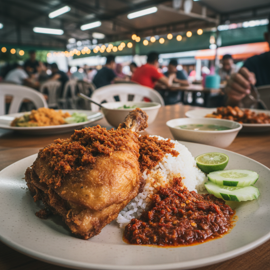Nasi Ayam Penyet Melaka - Sedap!