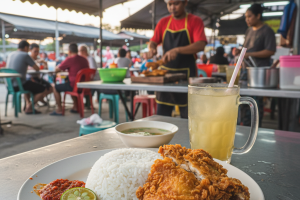 Nasi Ayam Penyet di Pasir Gudang, Malaysia: Pengalaman Makan yang Menggugah Selera