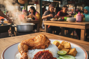 Nasi Ayam Penyet di Pasir Mas, Malaysia: Rahsia Sedap yang Menggugah Selera