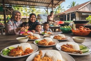 Nasi Ayam Penyet di Pdiampang, Malaysia: Resepi Asal dan Pengalaman Makan yang Tidak Terlupakan