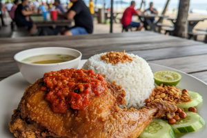 Nasi Ayam Penyet di Port dickson, Malaysia: Resepi Sedap yang Wajib Dicuba