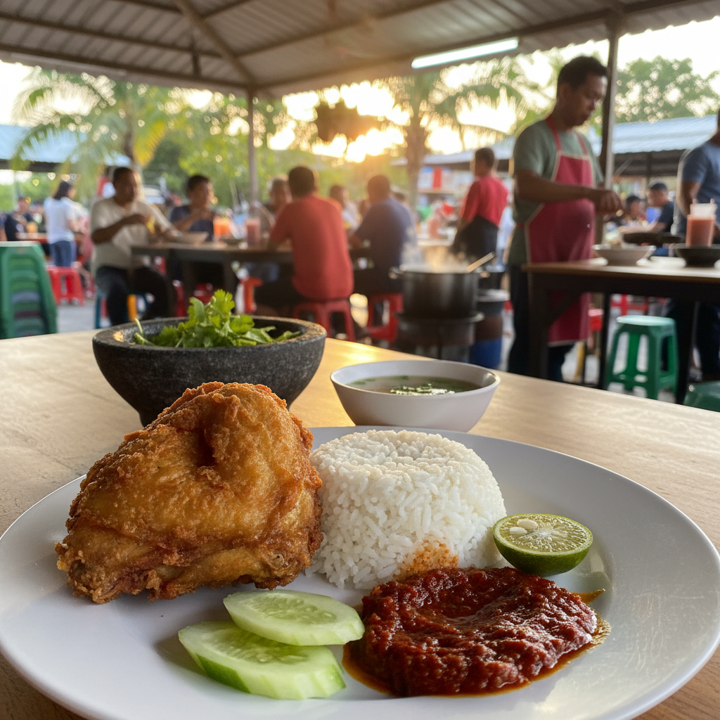 Nasi Ayam Penyet di Shah Alam, Malaysia: Rahsia Sedapnya Makanan Tempatan yang Wajib Dicuba 1 Nasi Ayam Penyet Shah Alam Sedap