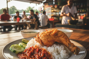 Nasi Ayam Penyet di Song, Malaysia: Rahsia Makanan Sedap yang Menggugah Selera