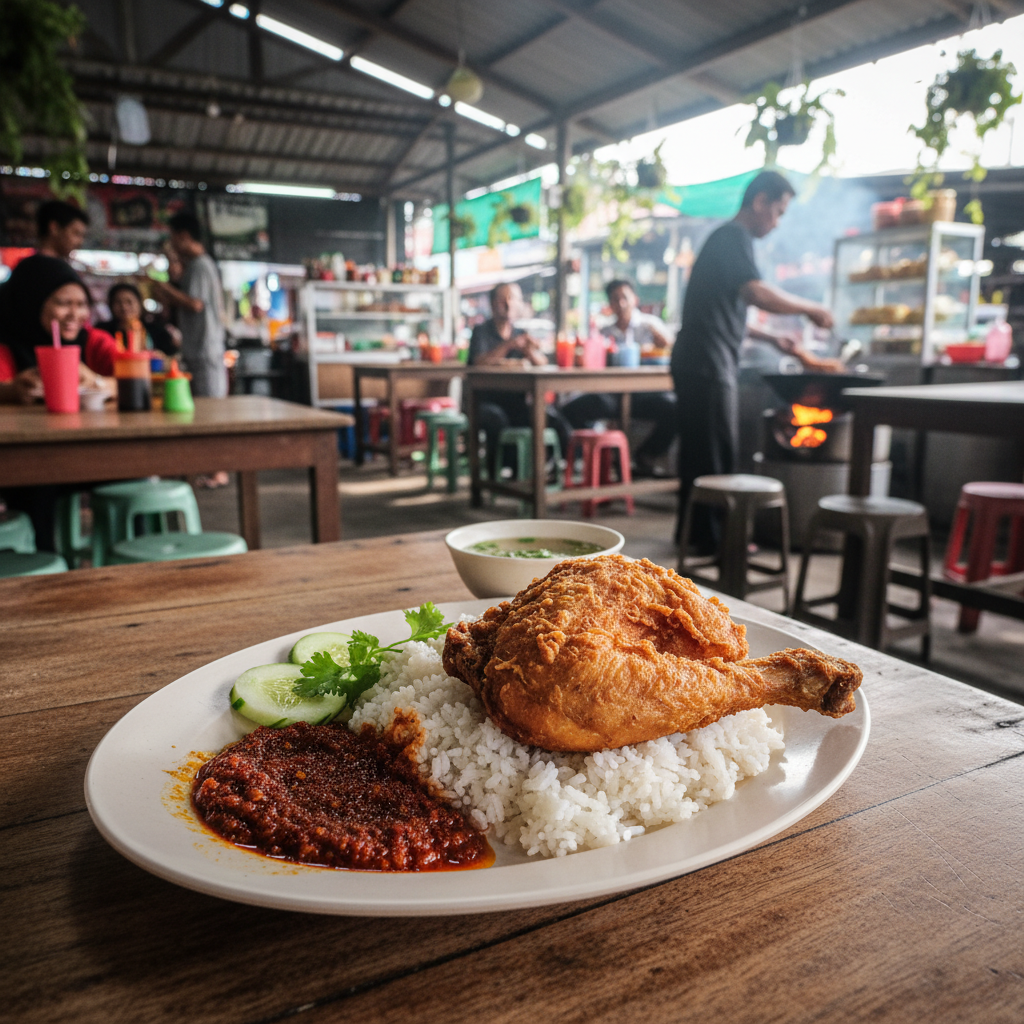 Nasi Ayam Penyet di Taiping, Malaysia: Rahsia Sedapnya Makanan Popular Ini 1 Nasi Ayam Penyet Taiping Sedap