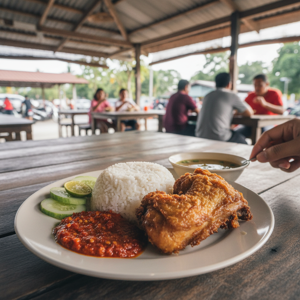 Nasi Ayam Penyet Tampin: Resepi & Pengalaman