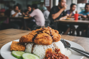Nasi Ayam Penyet di Nasi Ayam Penyet Tanah, Malaysia: Pengalaman Makan yang Tidak Terlupakan