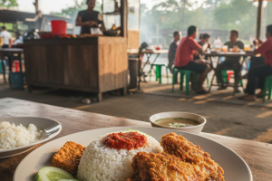 Nasi Ayam Penyet di Teluk Intan, Malaysia: Resepi Sedap dan Pengalaman Makan yang Tidak Terlupakan