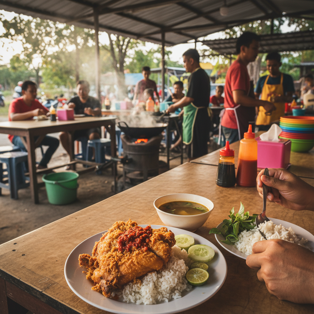 Nasi Ayam Penyet di Yan, Malaysia: Makanan Tradisional yang Menggugah Selera 1 Nasi Ayam Penyet Yan - Sedap Menggoda!