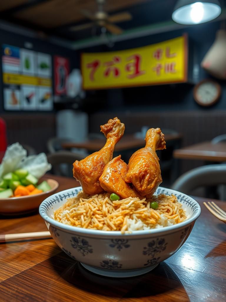 Nasi Ayam Penyet di Banting, Malaysia: Resepi Asal dan Pengalaman Mencicipi yang Menggugah Selera