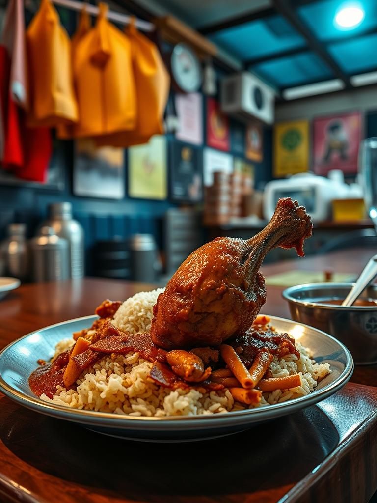 Nasi Ayam Penyet di Segamat, Malaysia: Rahsia Asab di Sebalik Makanan Ringan yang Sedap