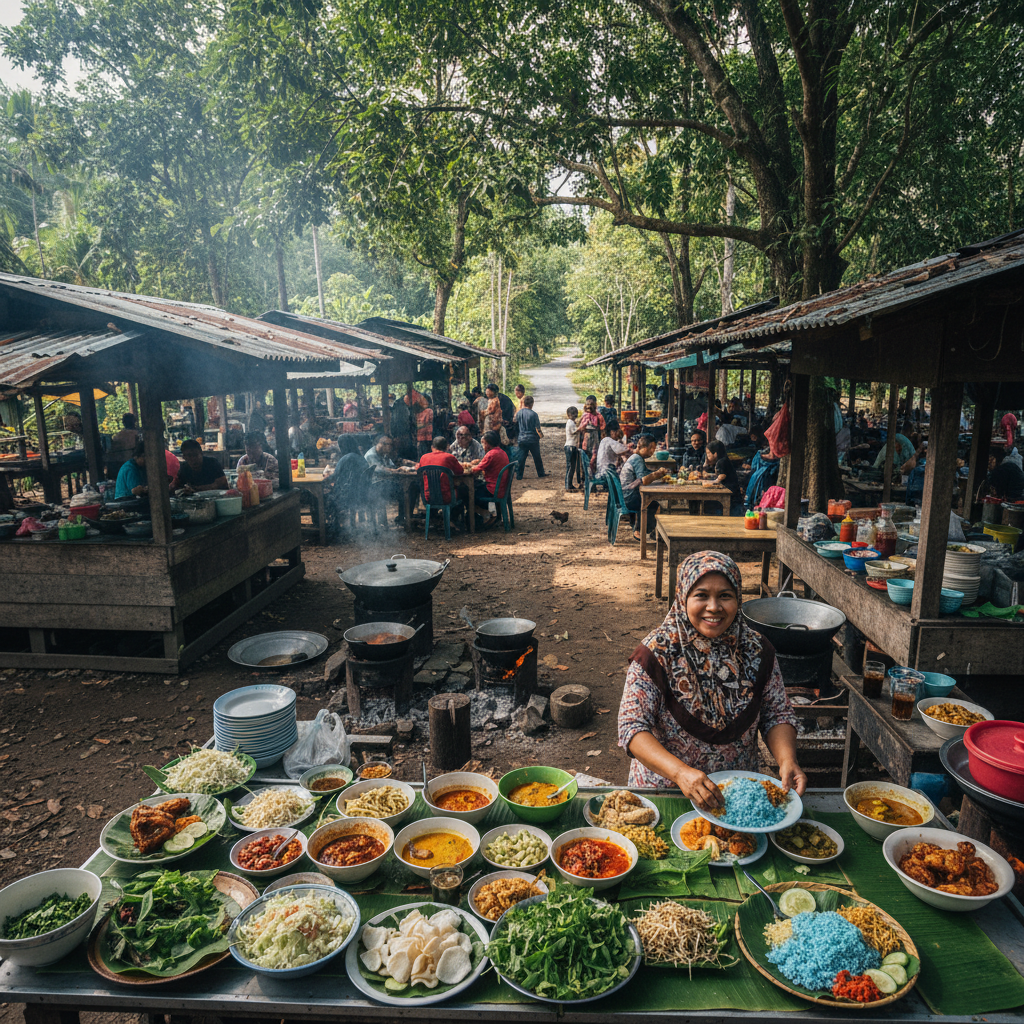 Nasi Kerabu Kak Dah Hutan Kampung