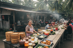 Kak Biey Nasi Kukus Ayam Berempah di Kampung Balai