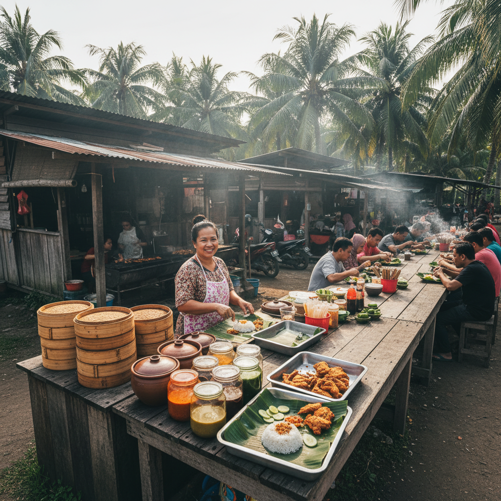 Kak Biey Nasi Kukus Ayam Berempah di Kampung Balai 1 Nasi Kukus Ayam Berempah Kak Biey