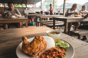 Nasi Ayam Penyet di Padang Besar, Malaysia: Resepi dan Pengalaman Makan yang Autentik