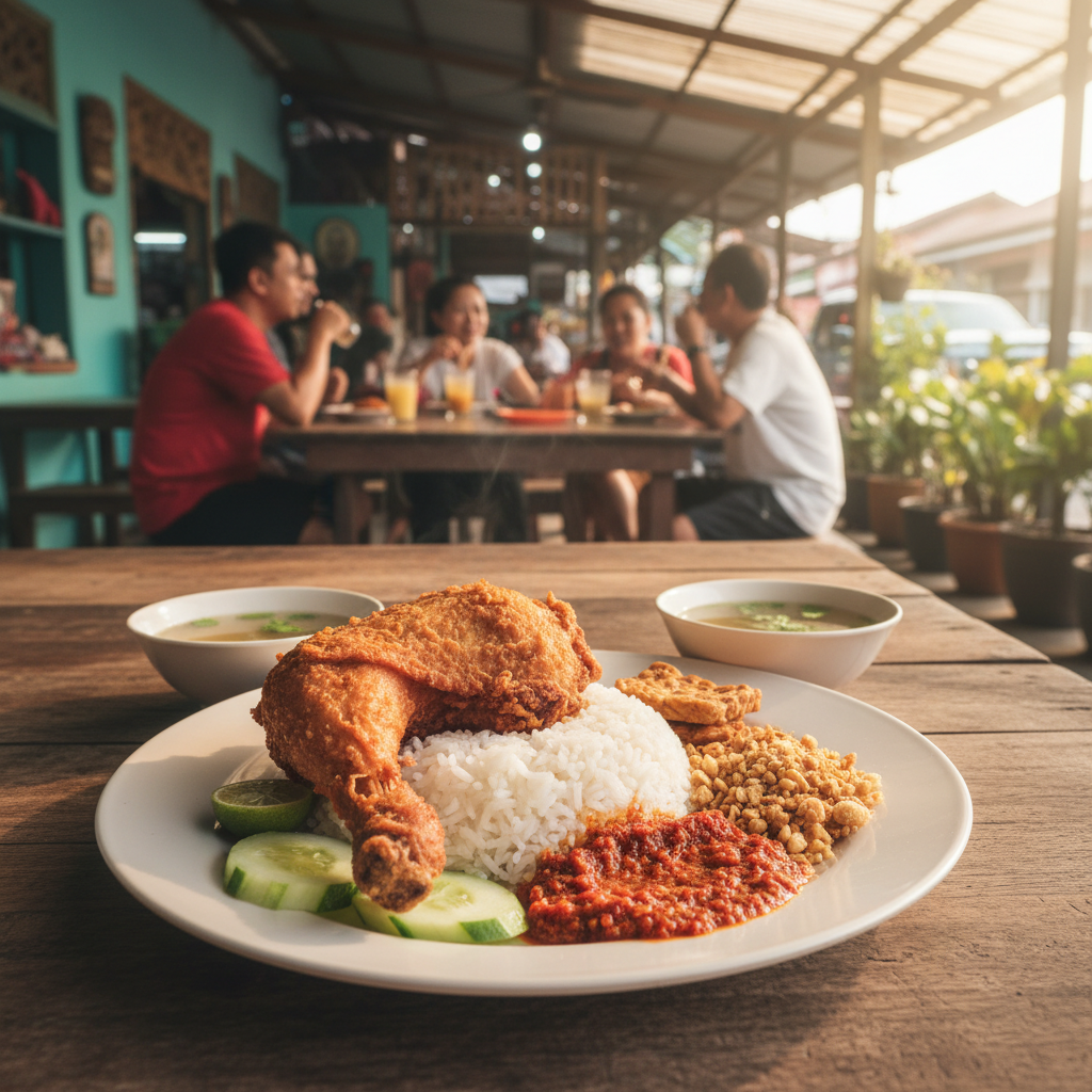 Nasi Ayam Penyet di Dungun, Malaysia: Resepi Asli dan Pengalaman Makan yang Menggugah Selera 1 Resepi Asli Nasi Ayam Penyet Dungun
