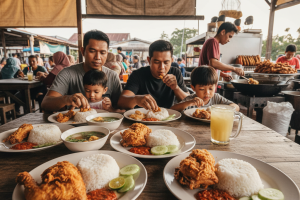 Nasi Ayam Penyet di Raub, Malaysia: Resepi Asli dan Pengalaman Makan yang Tidak Terlupakan