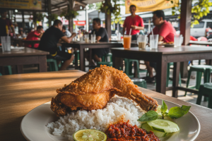 Nasi Ayam Penyet di Kulai, Malaysia: Resepi Asli dan Tempat Makan Terbaik
