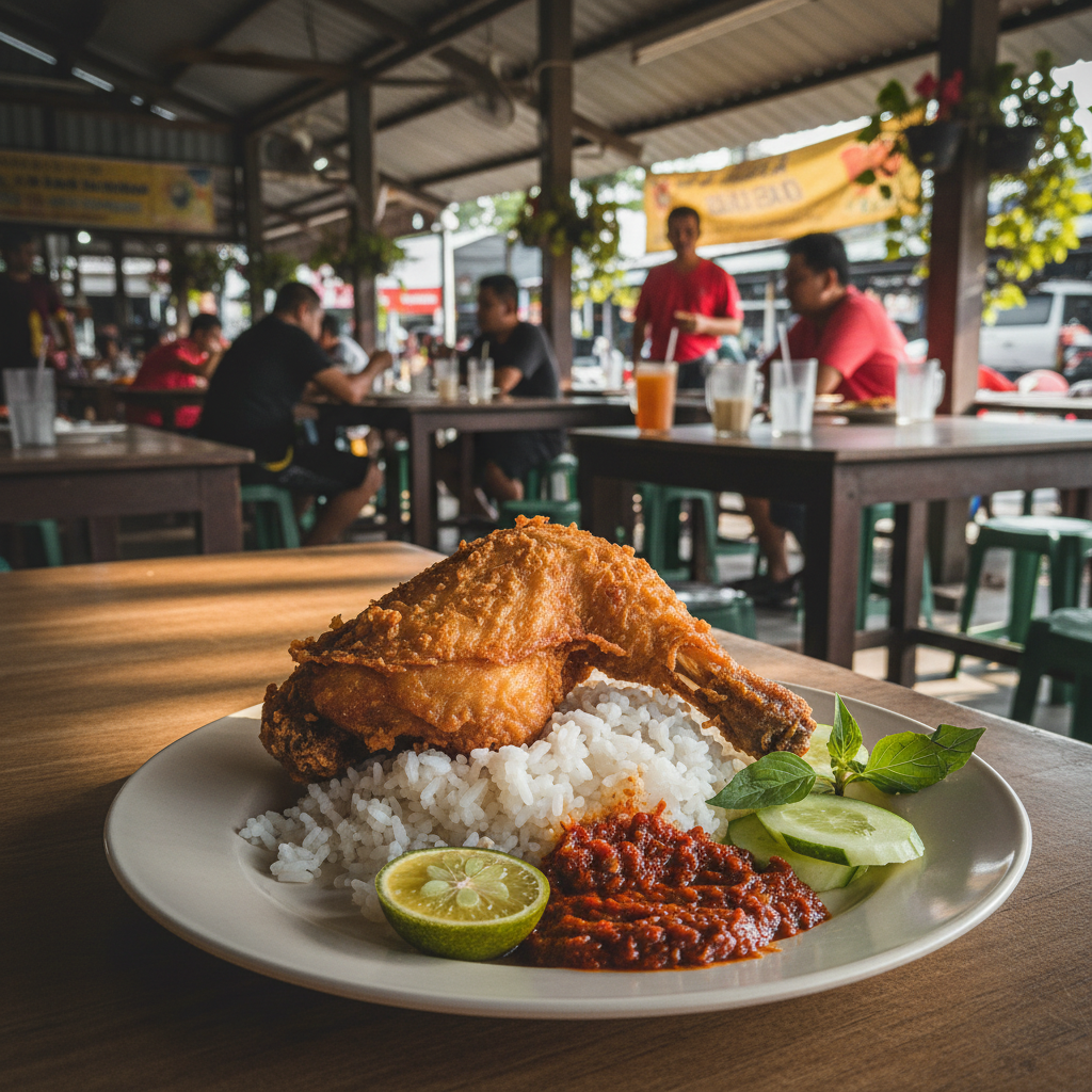 Resepi Asli & Tempat Makan Nasi Ayam Penyet Kulai